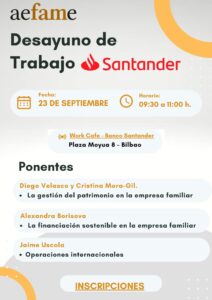 Desayuno con el Banco Santander